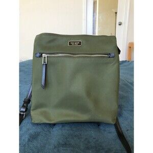 Kate Spade New York green Dawn Flat Nylon Crossbody Purse